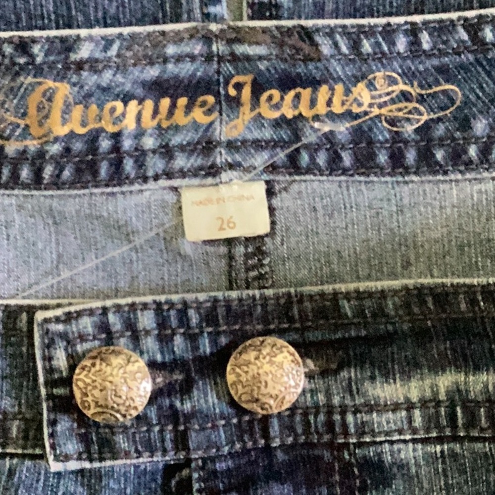 🦋NWOT Avenue Jeans So Fun Size 26 Awesome Denim Skirt Wardrobe Must Have 🦋 - Picture 5 of 9